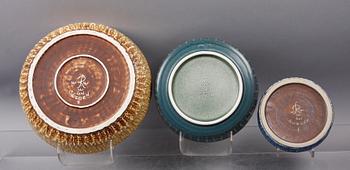 FAT, 3 st, stengods. Gunnar Nylund, Rörstrand.