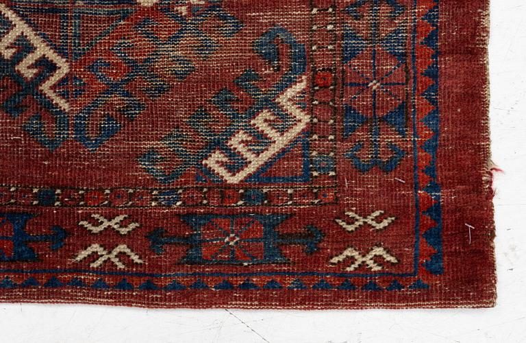 A 'Lebab' Turkmen bag face,  c. 113 x 83 cm, middle Amu Darya, Turkmenistan, early to mid 19th century.