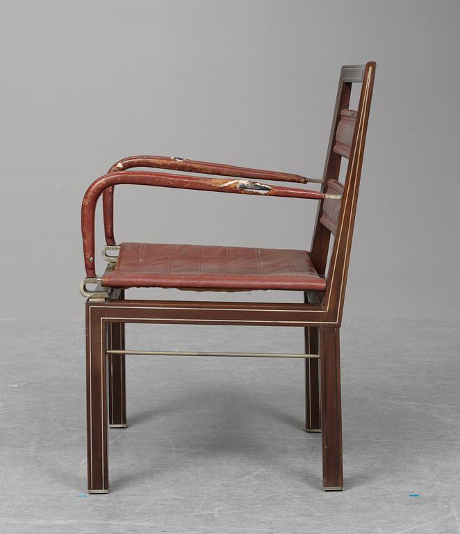 An Axel-Einar Hjorth mahogany easy chair ordered by Torsten Kreuger, Nordiska Kompaniet 1929.