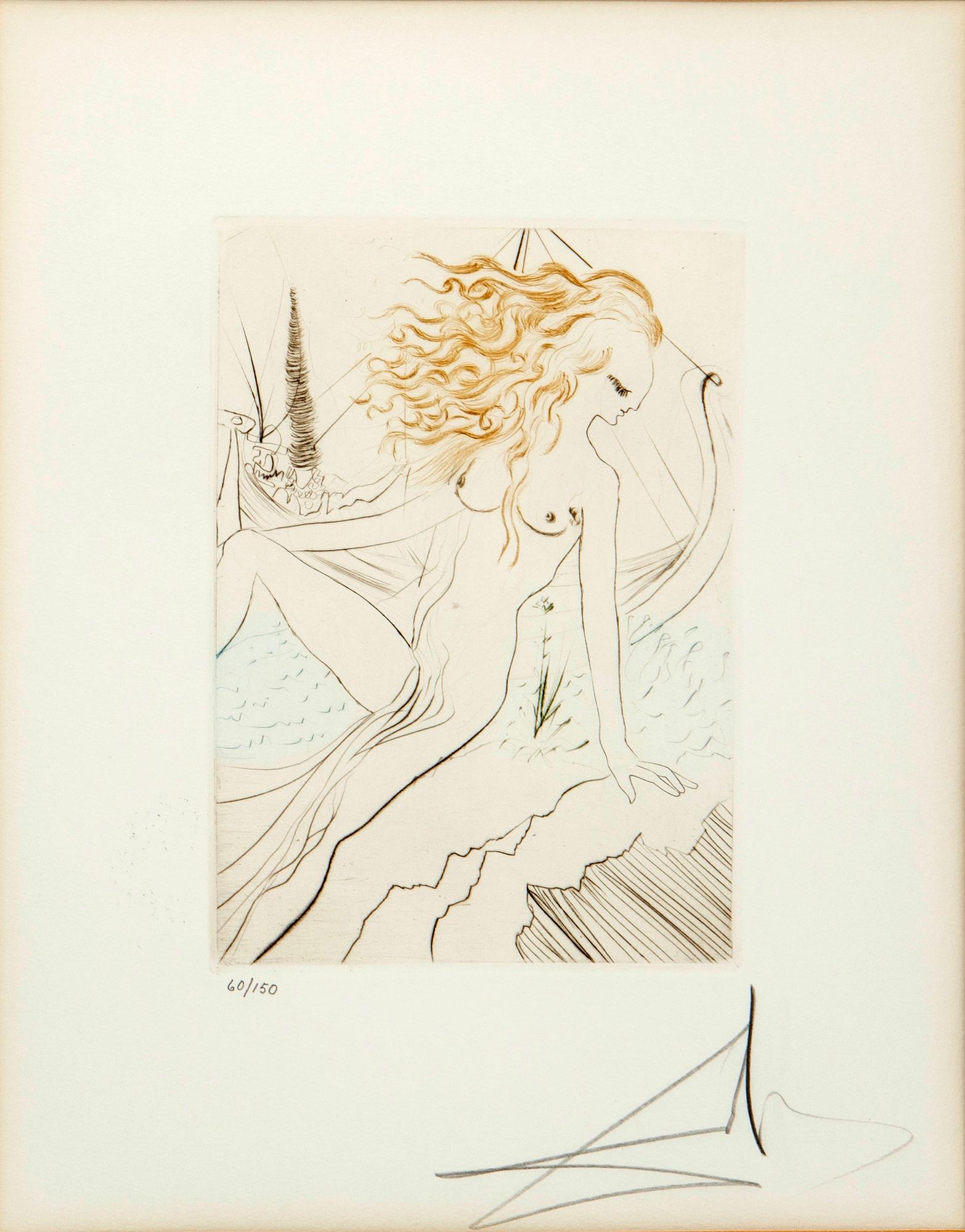 Salvador Dalí, "La fiance du roi de Garge" from "Le Décameron".