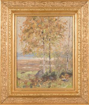 Victor Westerholm, Autumn landscape from Runsala.