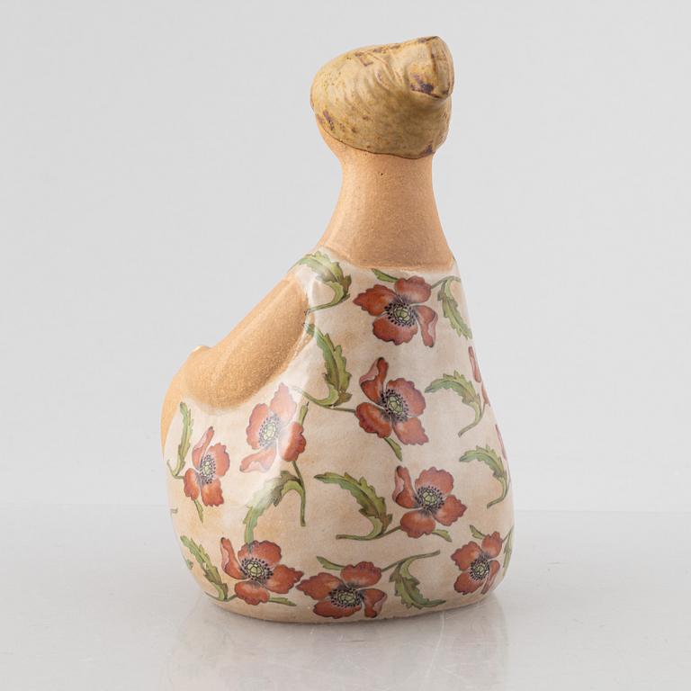 Lisa Larson, figurin, stengods, "Charlotta" ur serien "ABC-flickor", Gustavsberg.