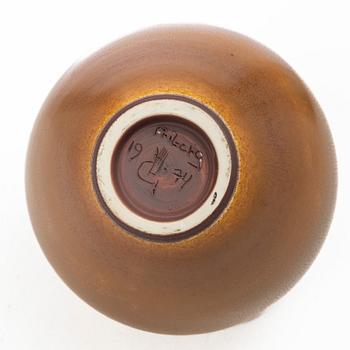 Berndt Friberg, a stoneware vase, Gustavsbergs Studio, Sweden, 1974.