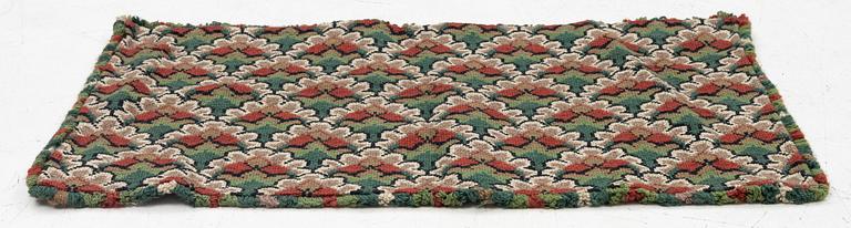 Carriage cushion, cross-stitch, Skåne, circa 1900. approx. 79x48 cm.