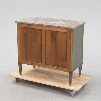 A late gustavian style chest of drawers, first half of the 20th Century.