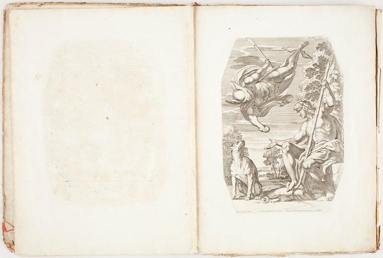 BOK, "Galeria nel Palazzo Farnese in Roma....di pinta da Annibale Carracci, intaglia da Carlo Cesio", Rom ca 1700.
