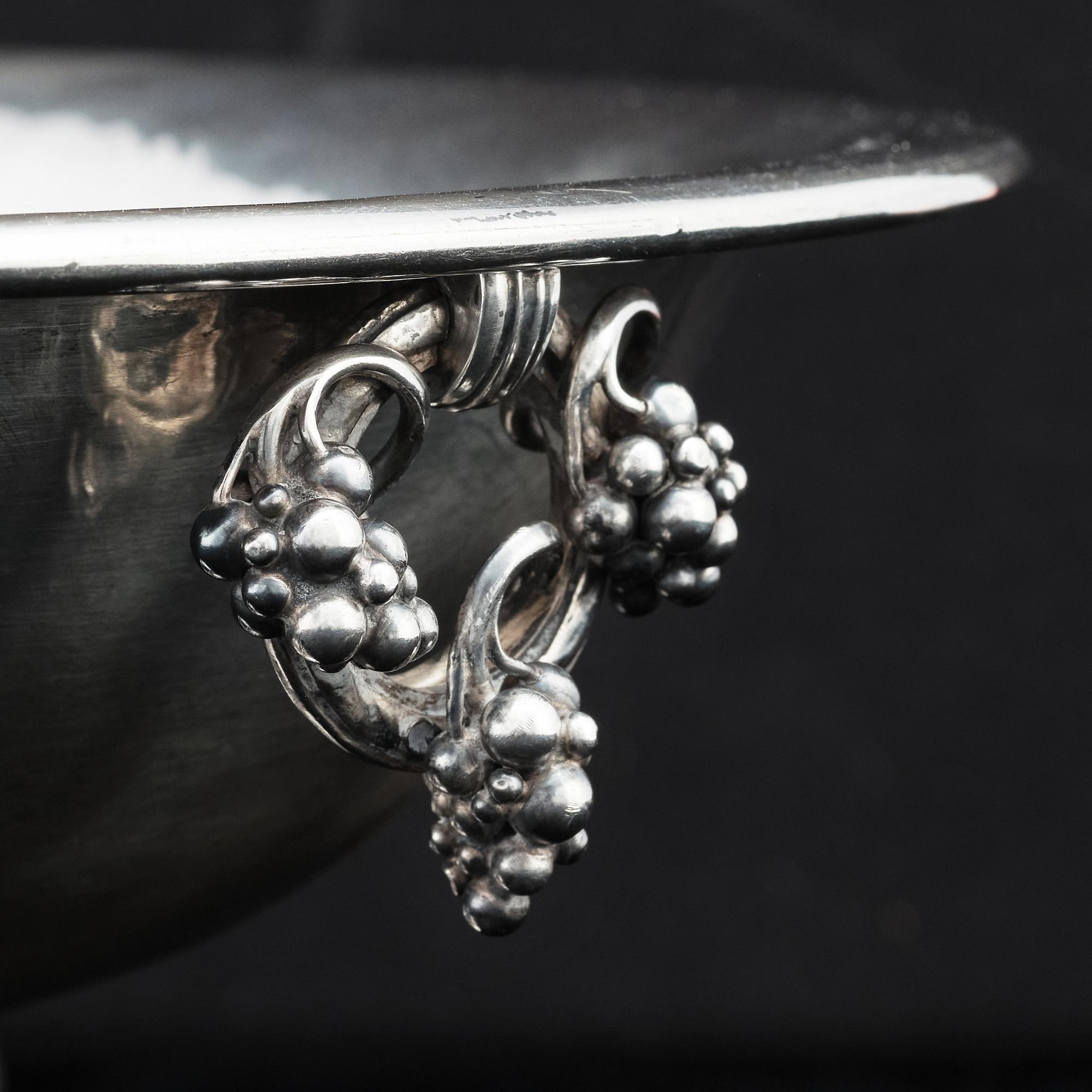 Georg Jensen, jardinière, Köpenhamn 1919, 830/1000 silver, design nr 296. Modellen formgiven samma år, 1919.