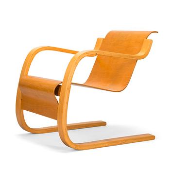 Alvar Aalto, nojatuoli, malli 31, O.Y. Huonekalu- ja Rakennustyötehdas A.B 1900-luvun puoliväli.