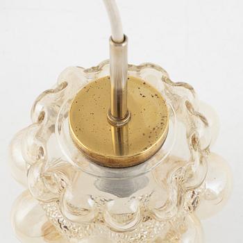 Taklampor, ett par, Glashütte Limburg, Tyskland, 1900-talets andra hälft.