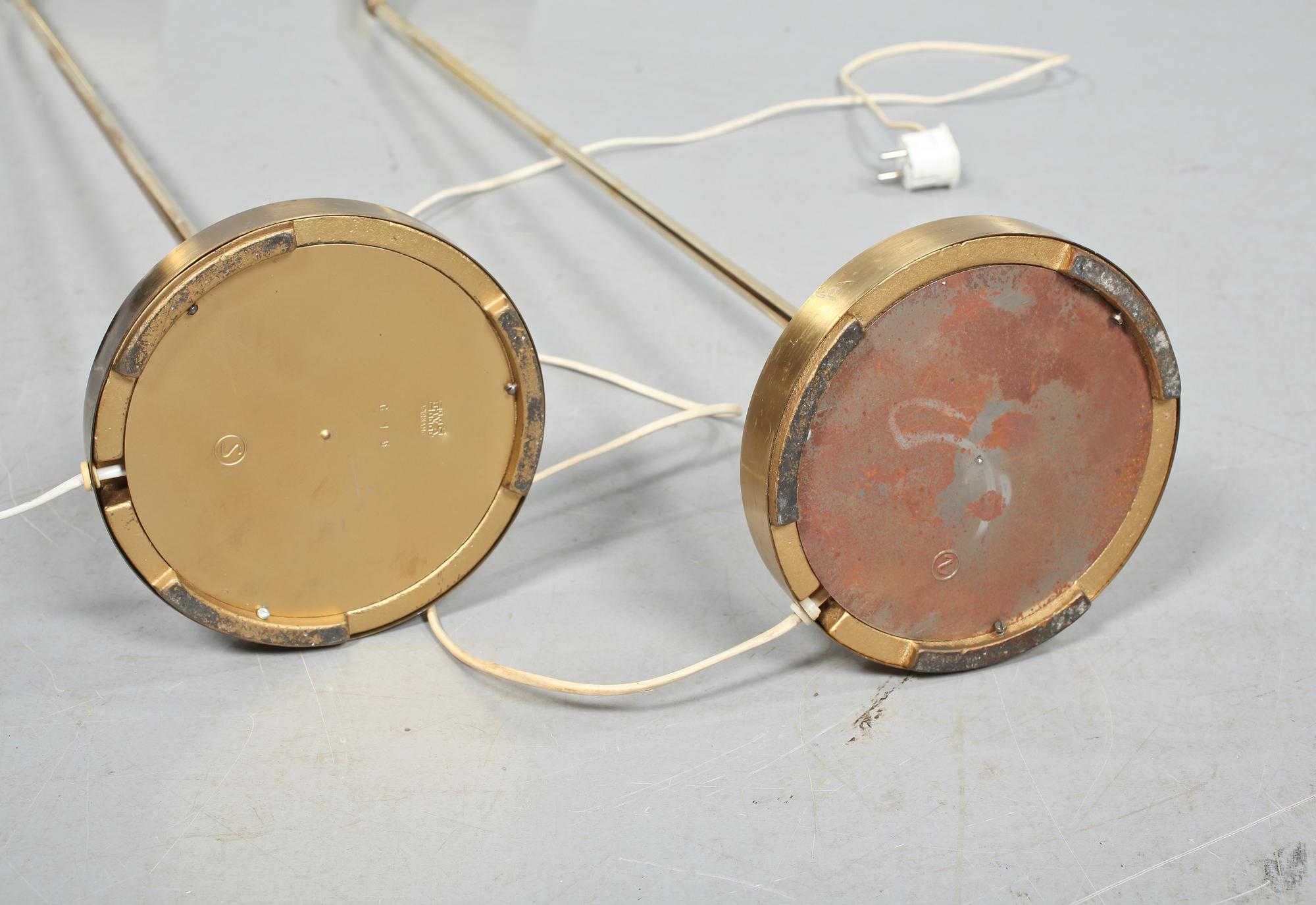 GOLVLAMPOR, ett par, EWÅ, Värnamo. 1900-talets mitt.