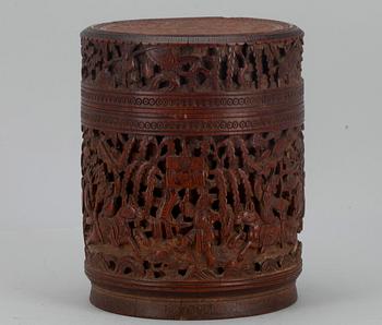 DOSA MED LOCK,  bambu, Kina 1800-tal.