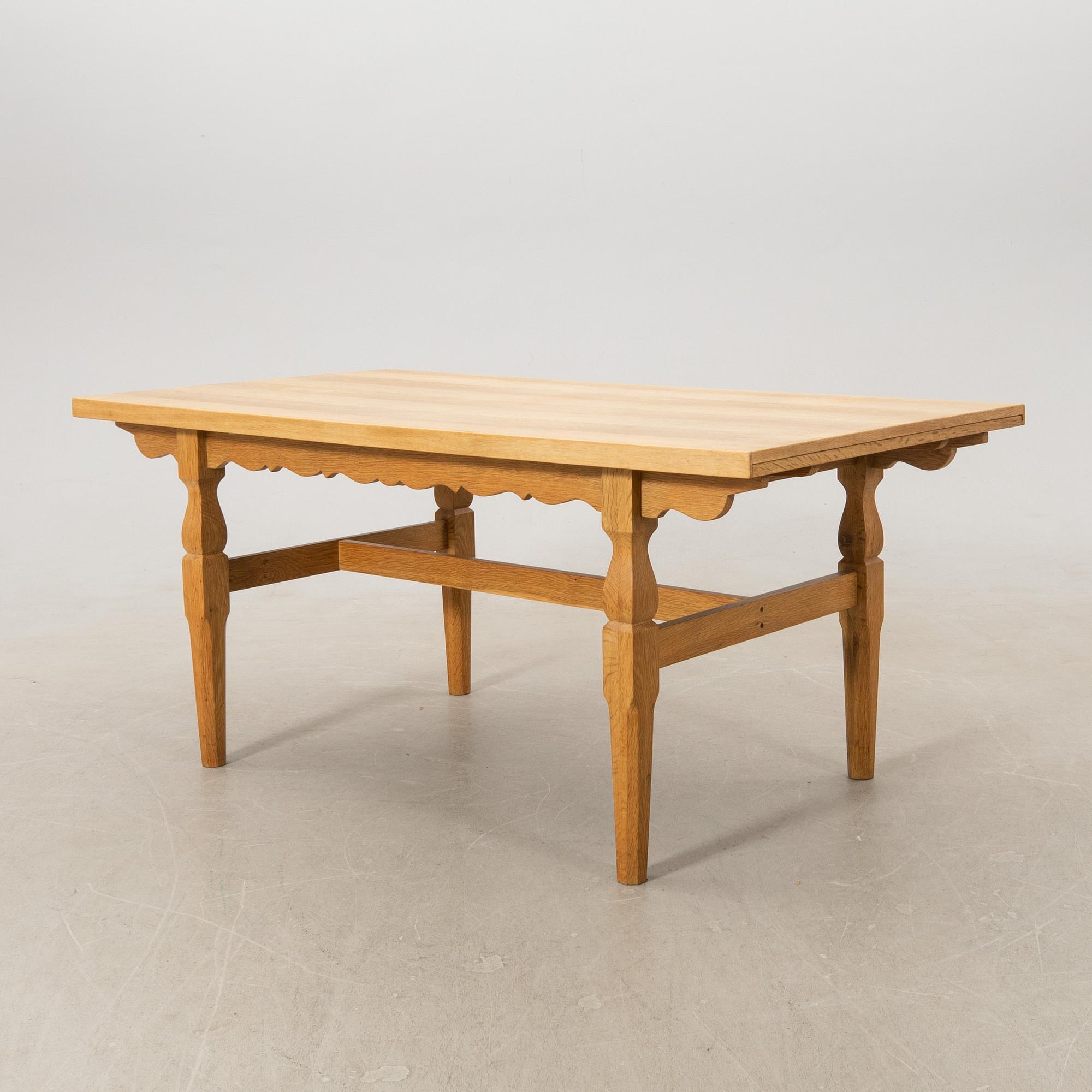 Henning Kjærnulf, dining group 7 dlr EG furniture Denmark 1960s.