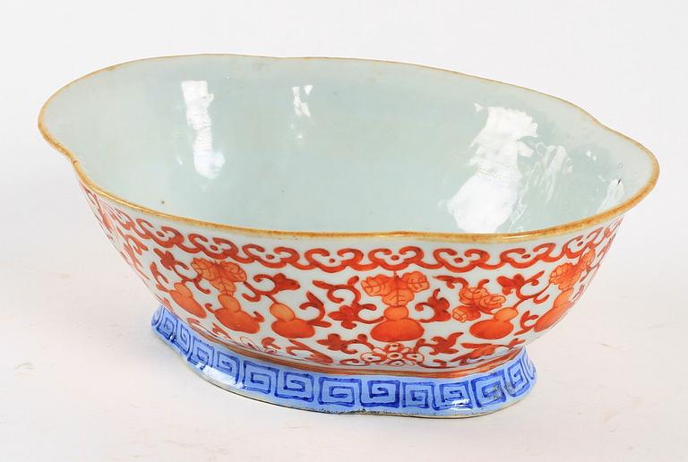 SKÅL, porslin, Kina 1800-tal.