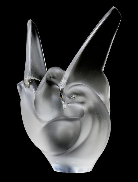 TULPANVAS, glas, Lalique, Frankrike, 1900-talets andra hälft.