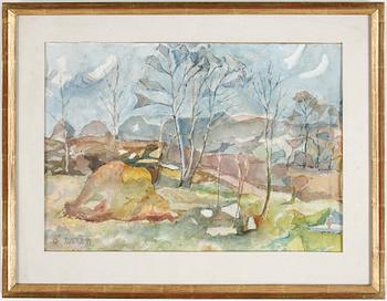 Gunnar Svenson · GUNNAR SVENSON, Akvarell, signerad.