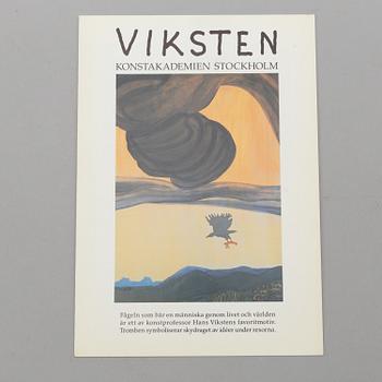 SAMLING BÖCKER OCH HÄFTEN, 23 st om konstnären Hans Viksten, 1900-talets andra hälft.