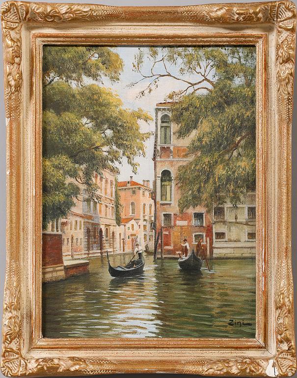 UMBERTO ZINI, olja på duk, signerad.