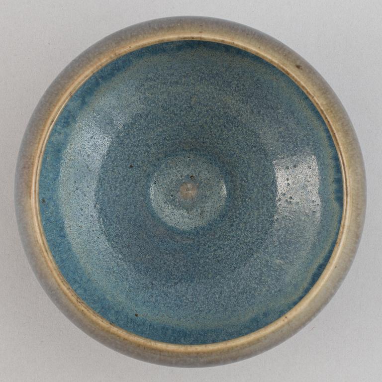 Rolf Palm, a set of two stoneware vases and three stoneware bowls.