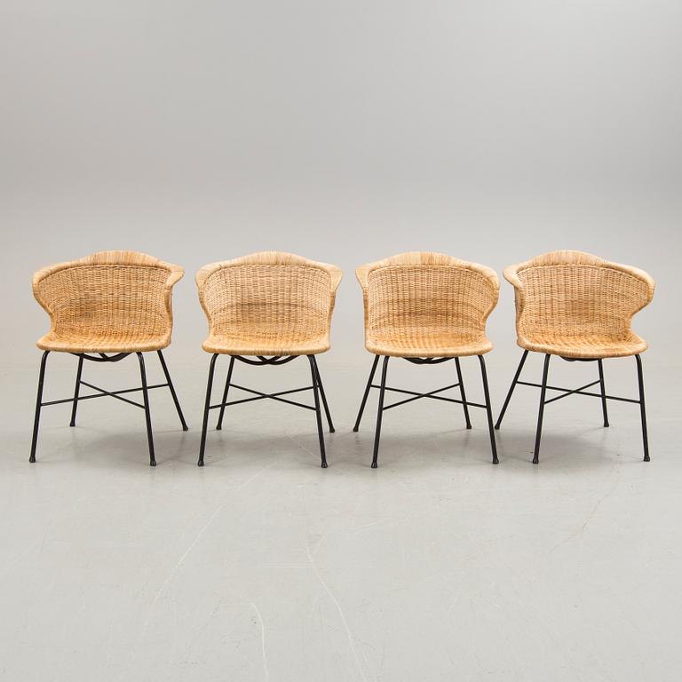 Four chairs reportedly purchased on Nordiska Kompaniet during the 1950's.