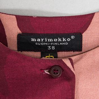 Marimekko, pleated dress, print "Keidas", by Annika Rimala, 1967.