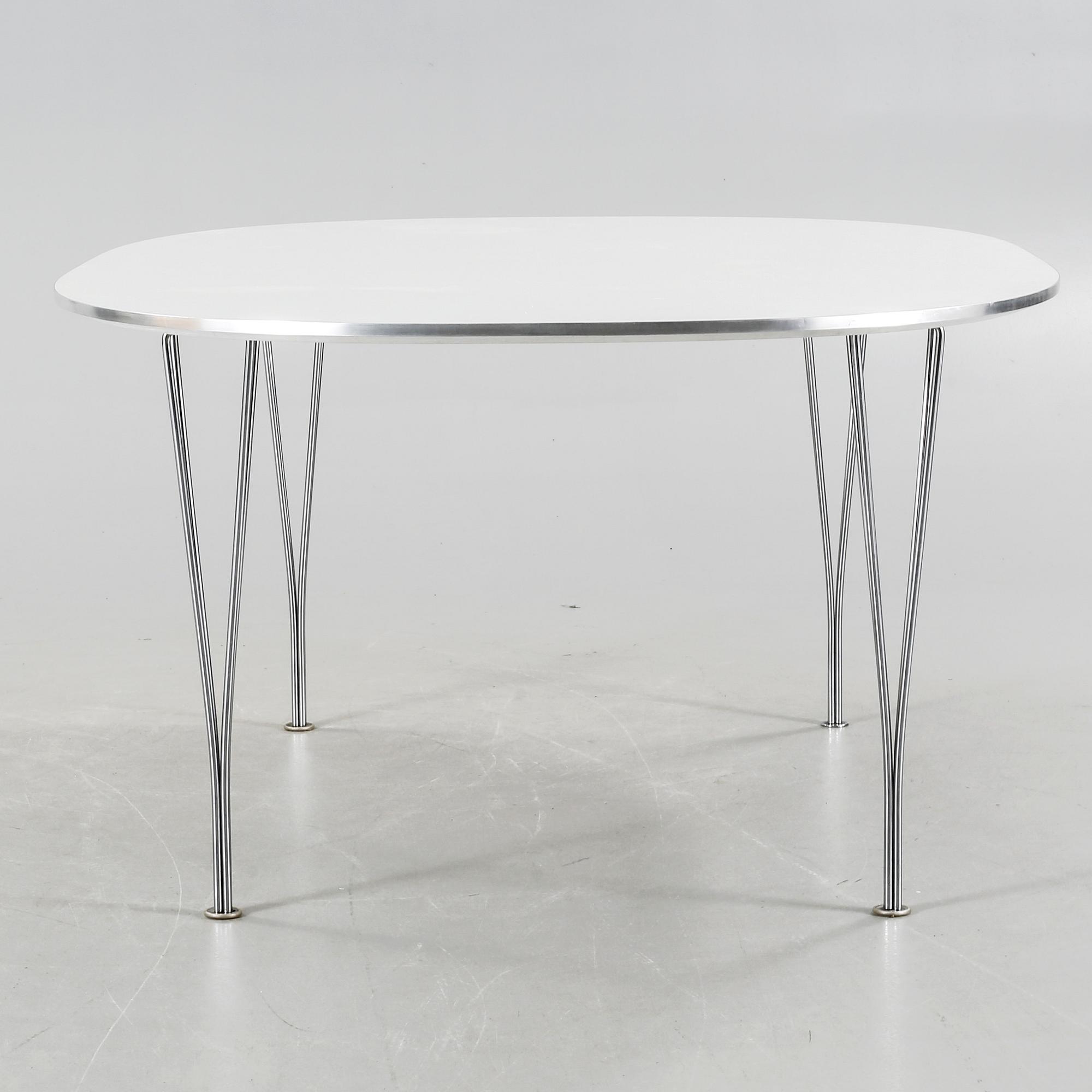 BRUNO MATHSSON & PIET HEIN, bord, "Superellips", Fritz Hansen, 1987.