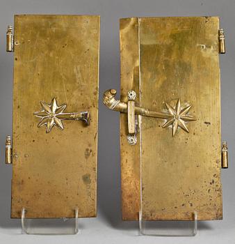 KAKELUGNSLUCKOR, mässing, 1750-tal.