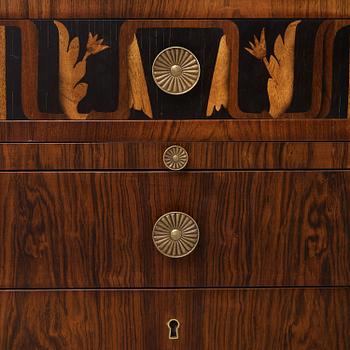 A Carl Malmsten palisander desk, Åtvidaberg, Sweden circa 1934.