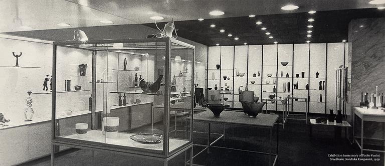Paolo Venini, a "Mezzaluna Murrine" glass vase, model no. 3670, Venini, Murano, Italy, 1950s.