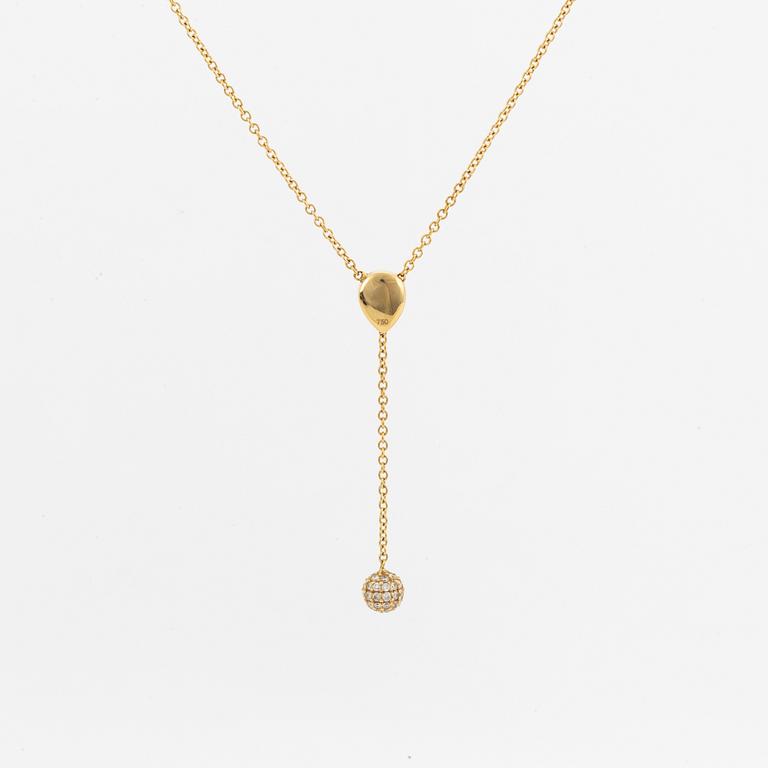 LWL Jewellery, necklace, 18K gold with briliant-cut diamonds.