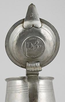 STOP, tenn, Sverige, 1800-talets första hälft. Otydl mästarstämplar.
