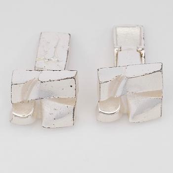 MANSCHETTKNAPPAR, 1 par, sterlingsilver, Björn Weckström, Lapponia, Finland 1988.