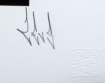 Zevs, a signed and numbered serigraph.