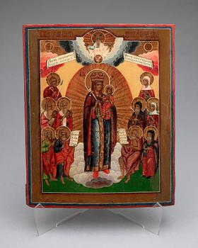 IKON, tempera på pannå, östra Europa 1800/1900.