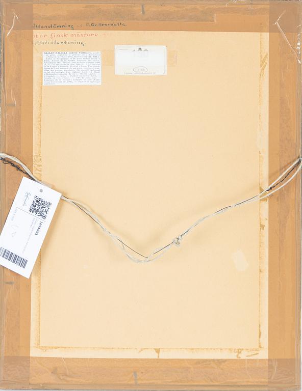 Akseli Gallen-Kallela, heliogravure, signed.