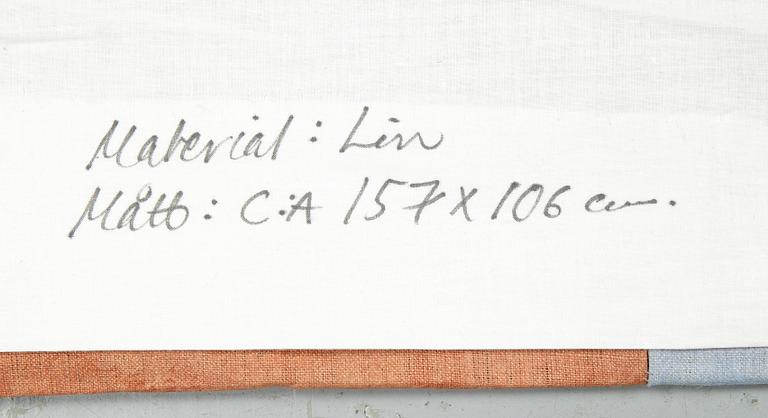 Anita Ullerstam, "Fragment", wallhanging, ca 105 x 156 cm, dated 1991.