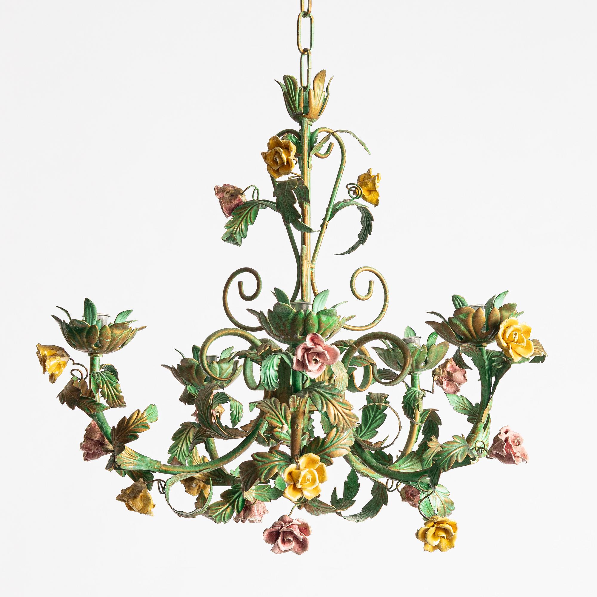 A chandelier, probably Italy, second half of the 20th century.