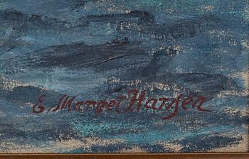 OKÄND KONSTNÄR, olja på duk, Danmark, signerad Hansen.