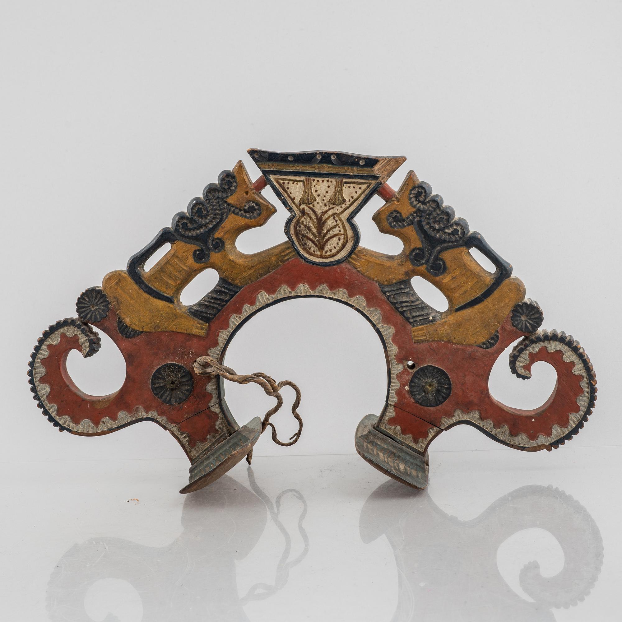 A Swedish provincial horse's harness, 19th century.