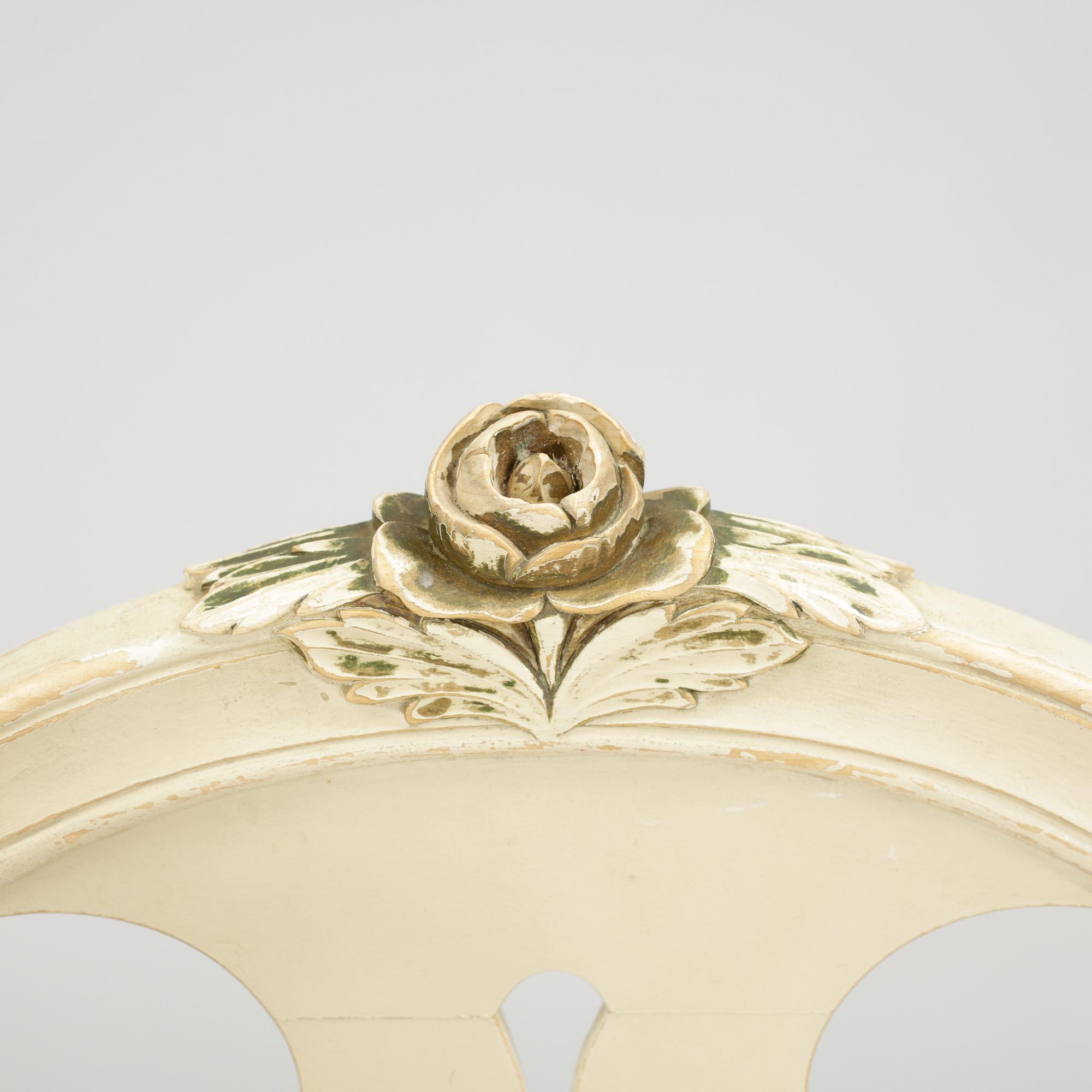 STOLAR, 6 st, gustaviansk stil, 1900-talets andra hälft.