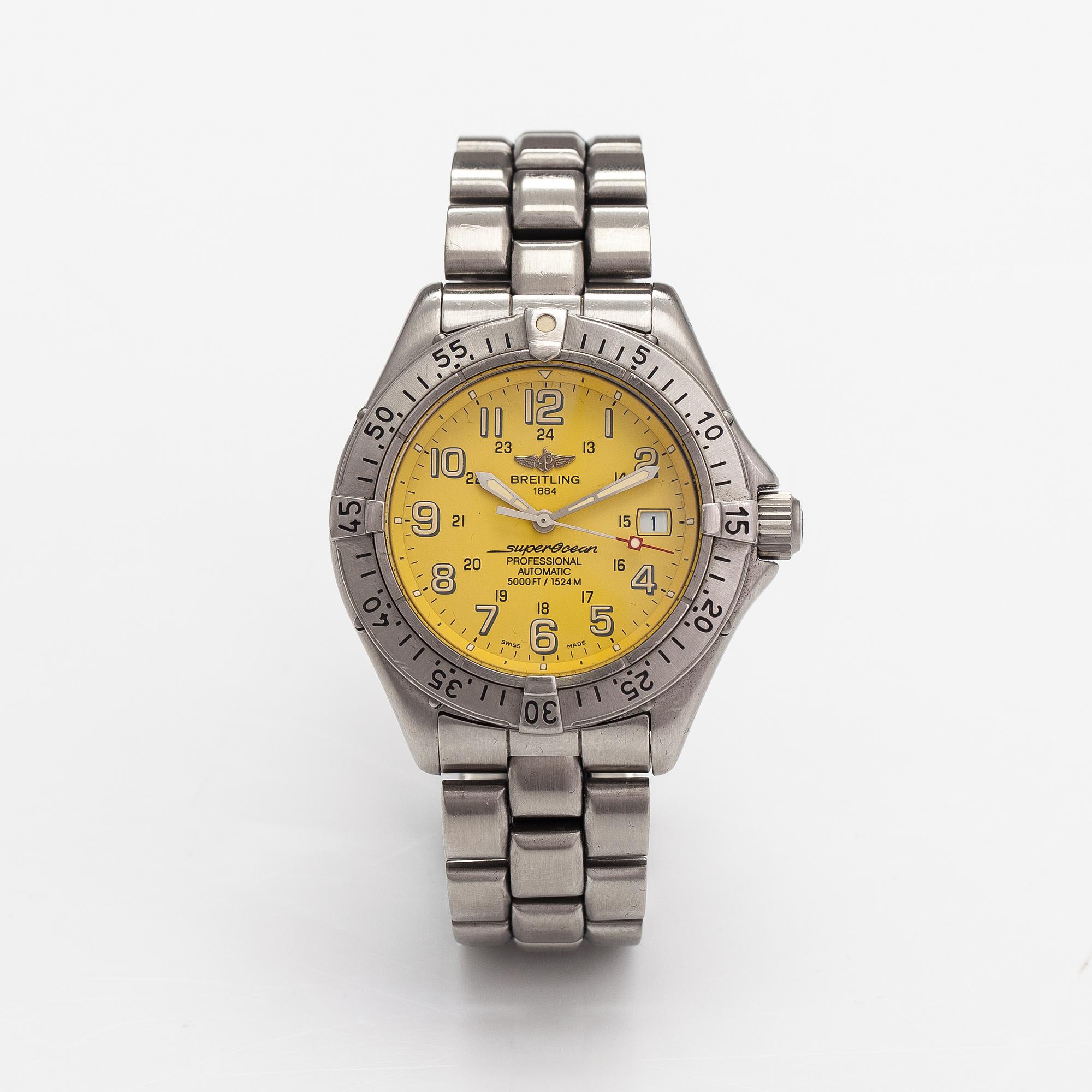 Breitling, Superocean, 1524m, armbandsur, 41 mm.