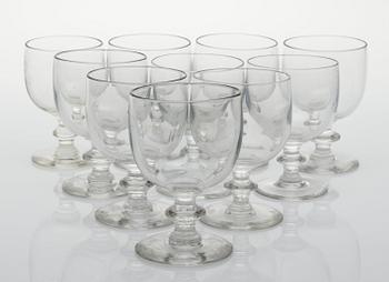 454. VINGLAS, 10 st. Trol sent 1800-tal.