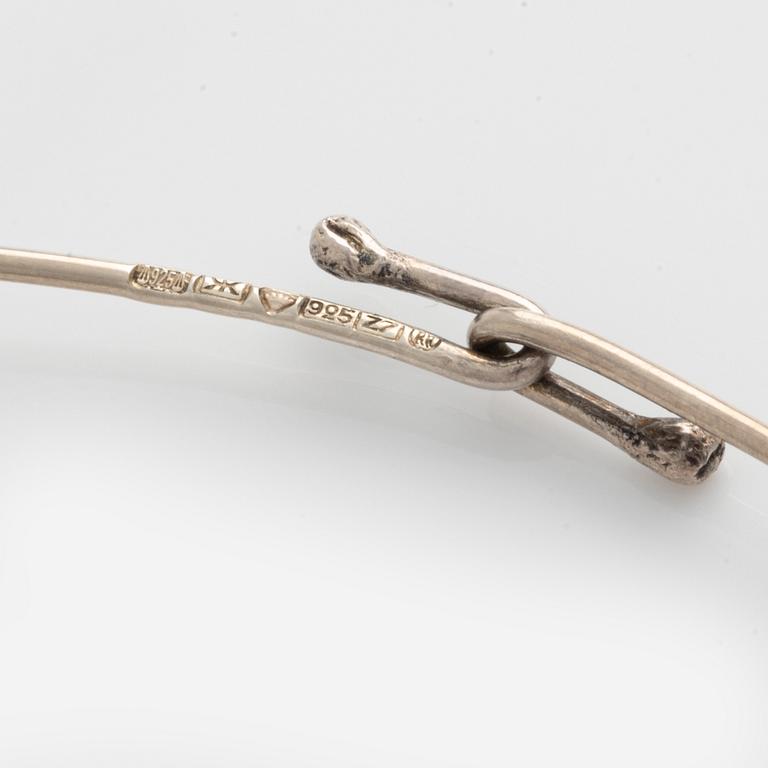Liisa Vitali, collier och ring, silver.