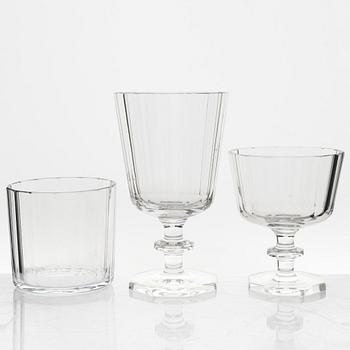 Elis Bergh, a 28-piece 'Karlberg' glass service, Kosta, Sweden.