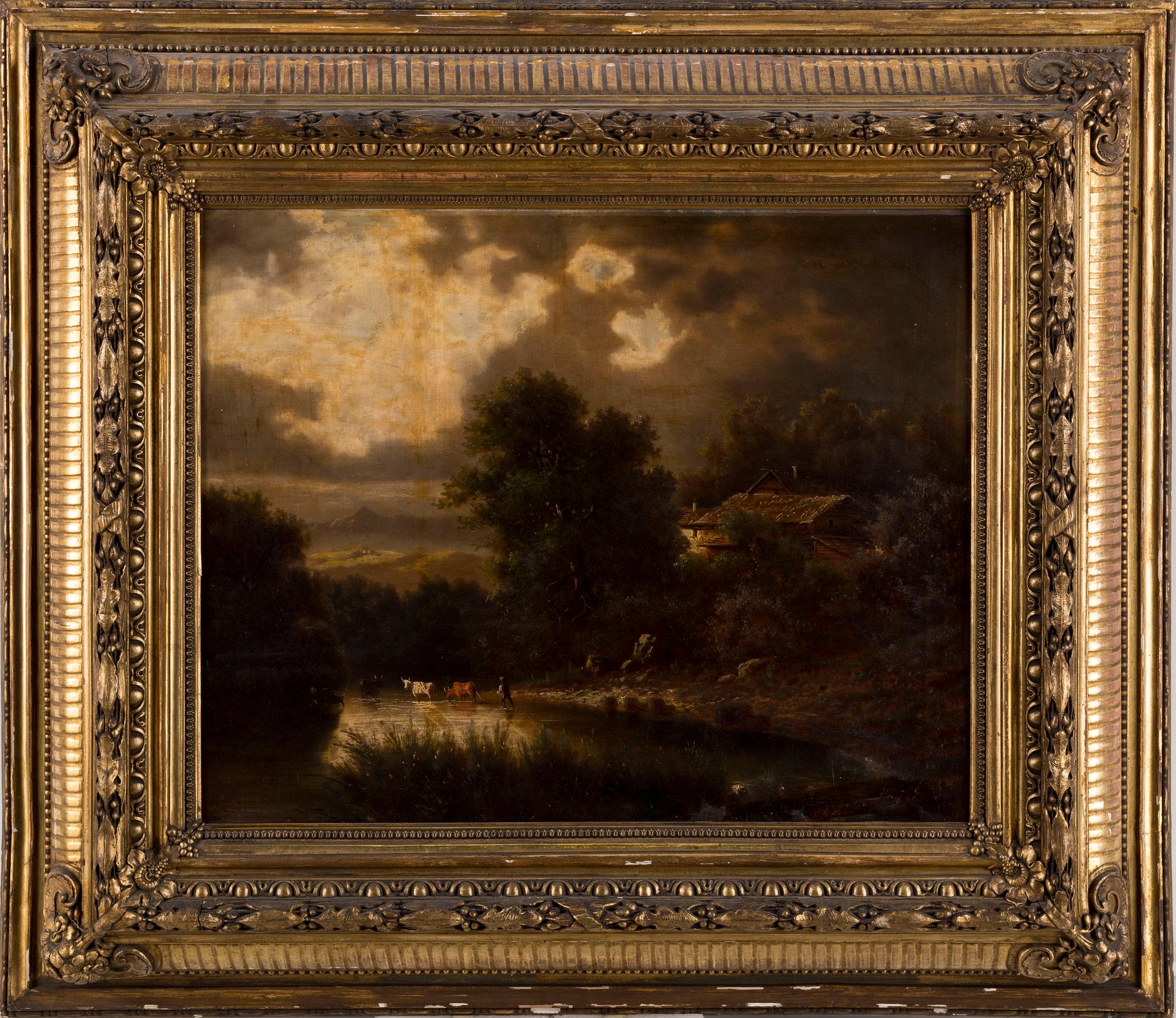 ALBERT RIEGER, oil on canvas, signed.