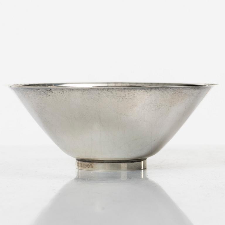 Per Sköld, a silver bowl, Carlman AB, Stockholm, Sweden, 1953.