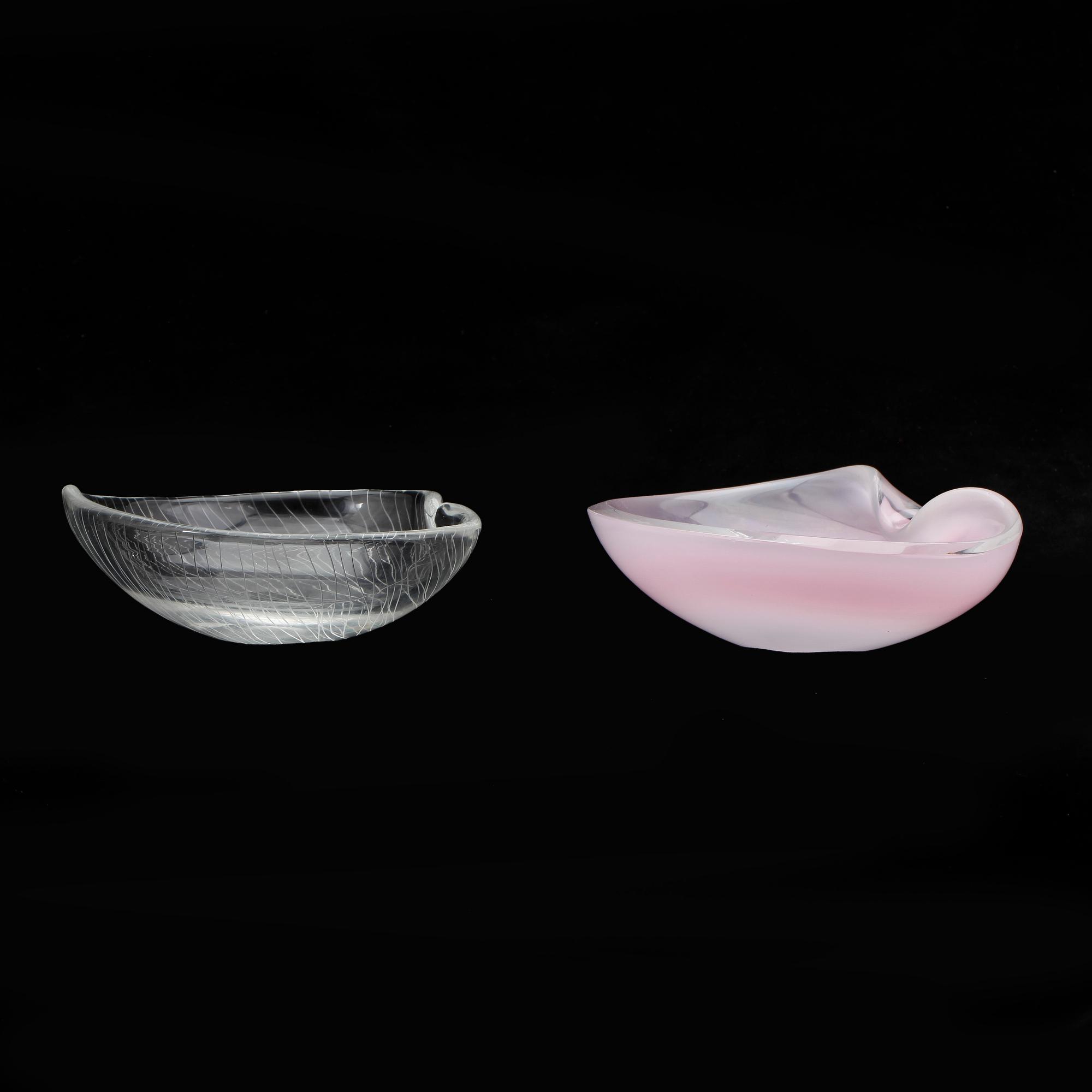 SKÅLAR, 2 st, Tapio Wirkkala, signerade.