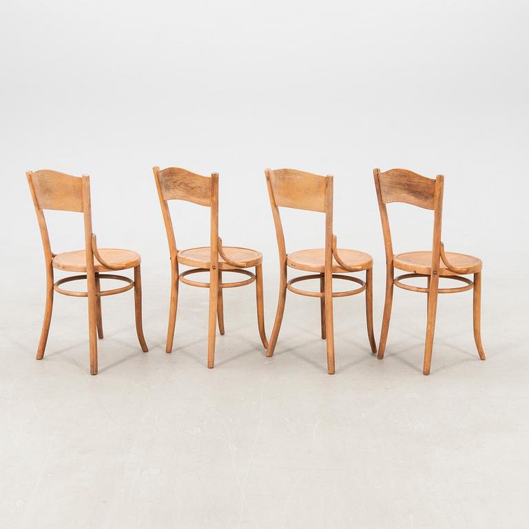 Chairs, 4 pcs Fischel, early 20th century.