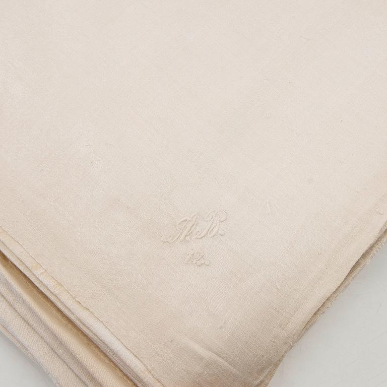 Napkins 10 + 3 pcs Damask circa 1900.