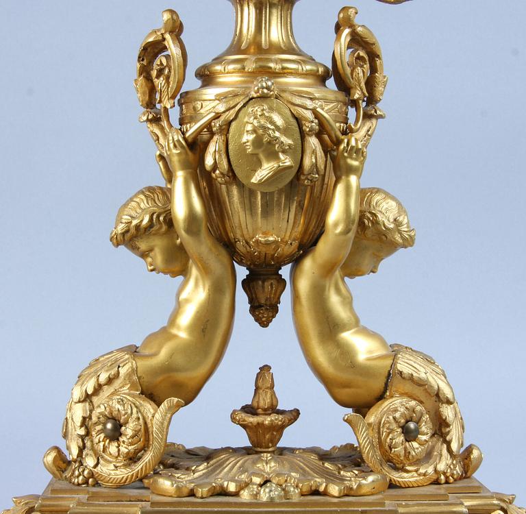 KANDELABER, nylouis XVI-stil, 1800-talets slut.