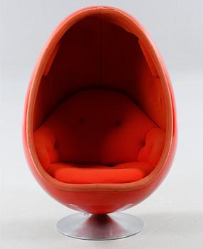 AN "OVALIA"  EASY CHAIR BY HENRIK THOR-LARSEN FOR TORLAN; AB, STAFFANSTORP.